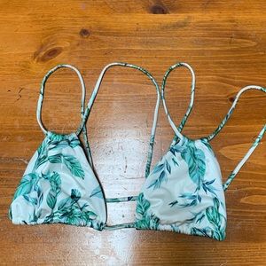 LA HEARTS FLORAL BIKINI TOP